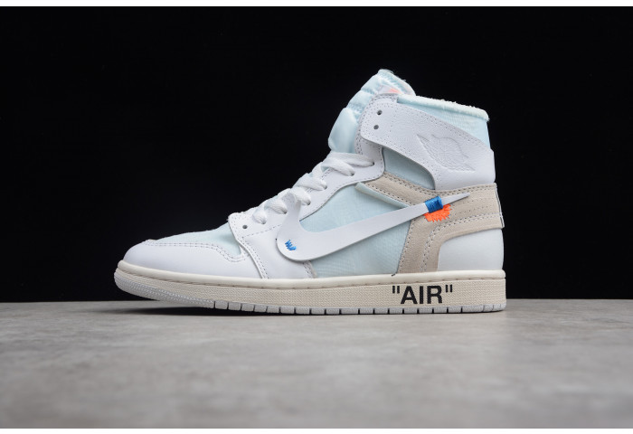 jordan 1 retro high ow white (gs)  aq8296-100