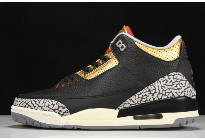 air jordan 3 black gold wmns ck9246-067