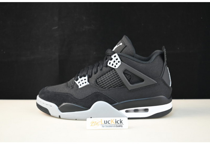 air jordan 4 black canvas dh7138-006