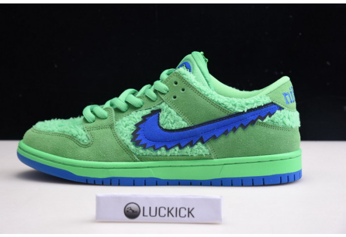grateful dead x nike sb dunk low “green bear” cj5378-300