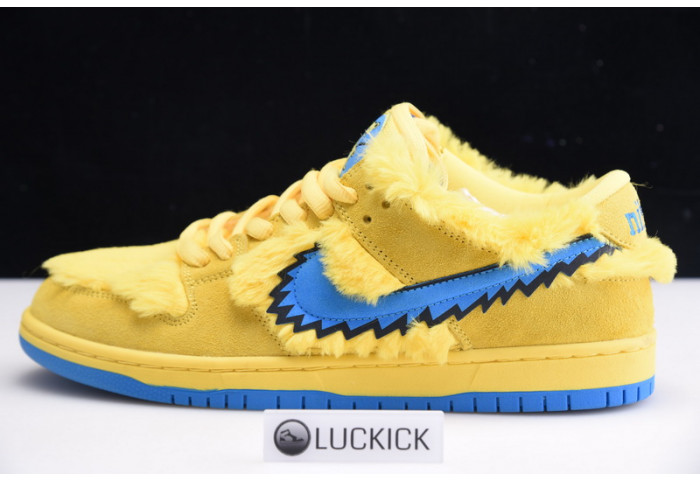 grateful dead x nike sb dunk low“ yellow bear” cj5378-700