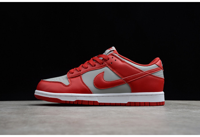 nike dunk low retro medium grey varsity red dd1391-002
