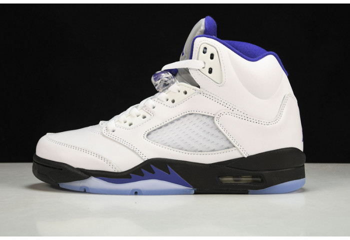 air jordan 5 white/dark concord-black dd0587-141