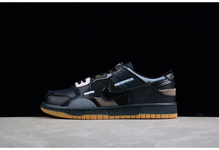 nike dunk low scrap black gum db0500-001