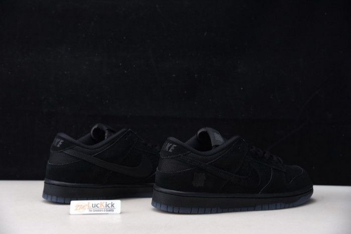 nike sb dunk low sp undefeated 5 on it black do9329-001