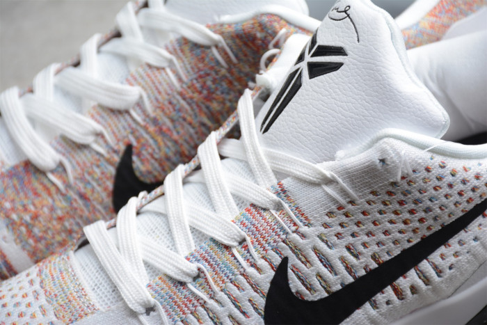 nike kobe 9 elite premium low htm milan white multi-color 698595-109