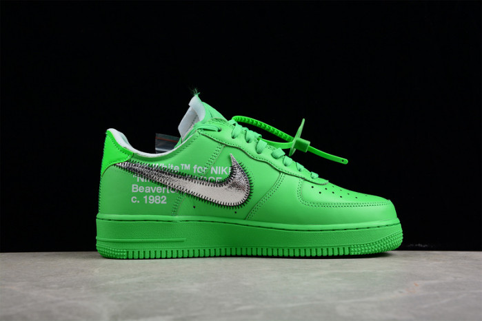 ow x nike air force 1 low green dx1419-300