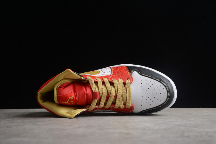 jordan 1 mid xq white black sport red - dv0576-176