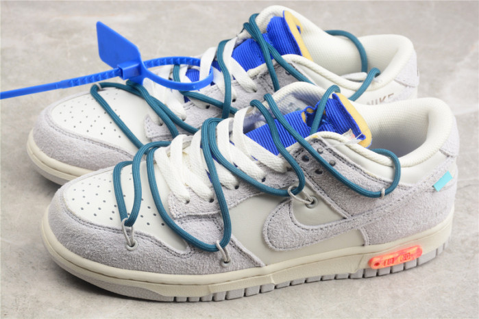 nike dunk low ow lot 16   dj0950-111