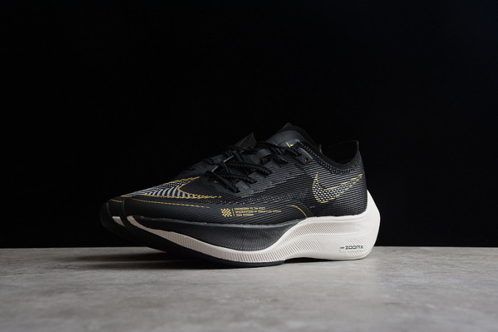 nike zoomx vaporfly next% 2 black metallic gold coin cu4111-001