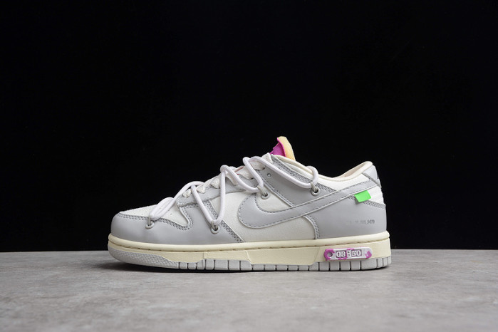 nike dunk low off-white lot 3 - dm1602-118