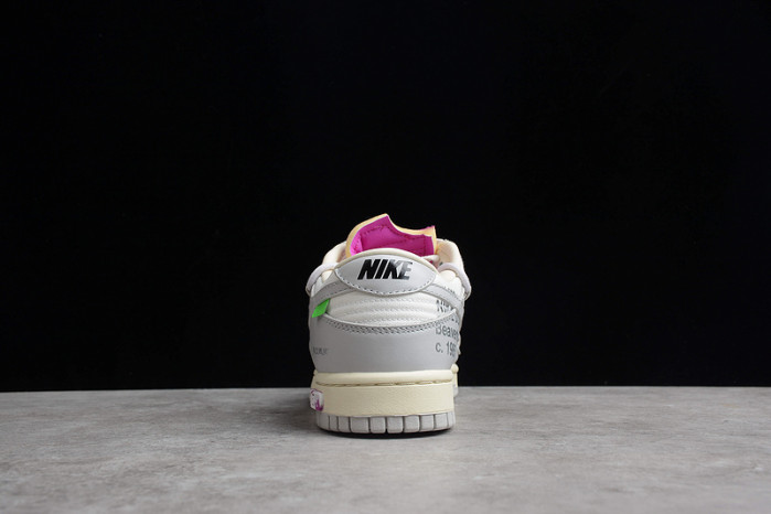 nike dunk low off-white lot 3 - dm1602-118