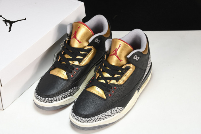 air jordan 3 black gold wmns ck9246-067