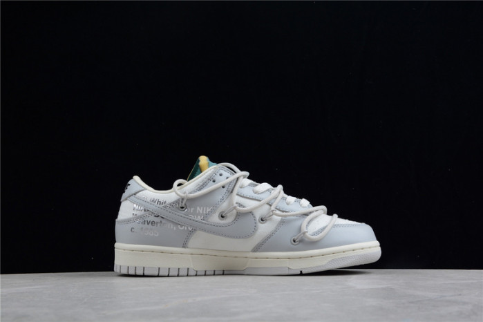 nike dunk low off-white lot 42- dm1602-117