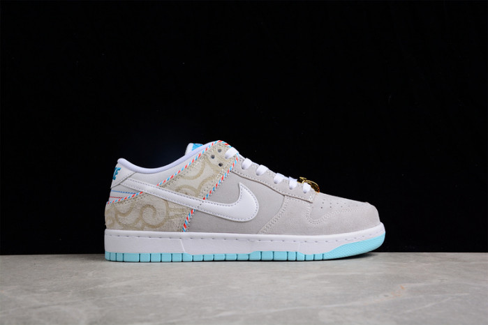 nike dunk low barbershop grey    dh7614-500
