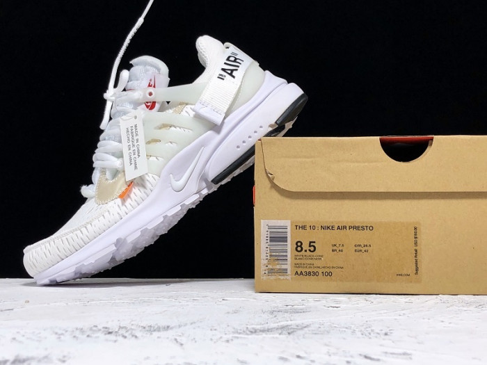 nike air presto ow white (2018) aa3830-100