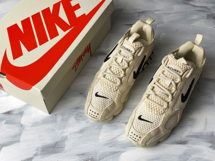 nike air zoom spiridon cage 2 stussy fossil  cq5486-200
