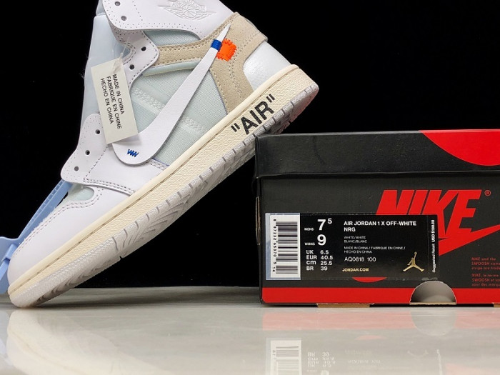 jordan 1 retro high ow white aq0818-100