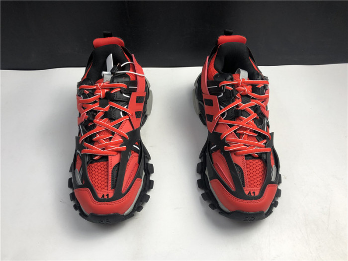 balenga track sneaker red and black