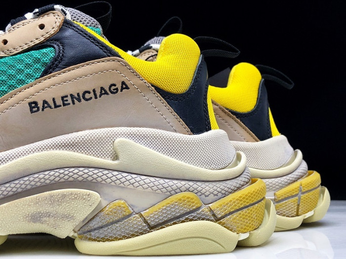 balenga triple s beige green yellow 483513 w06e3 7070