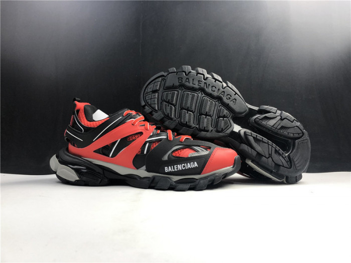 balenga track sneaker red and black
