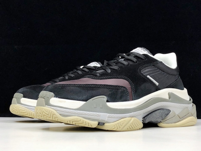 balenga triple s black burgundy 514008 w09s1 1058