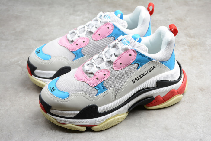 balenga triple s white blue (w) 524039 w09oh 4196