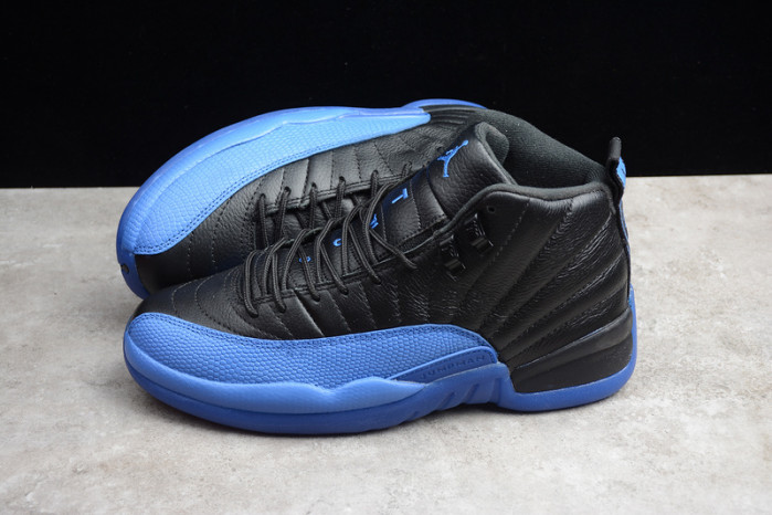 jordan 12 retro black game royal 130690-014