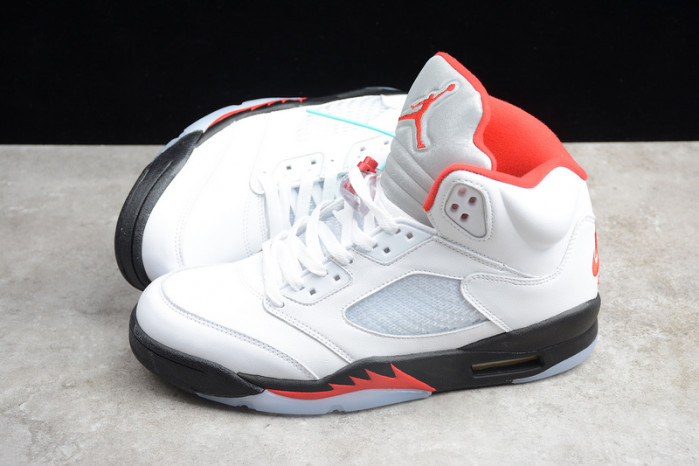 jordan 5 retro fire red silver tongue (2020) da1911-102