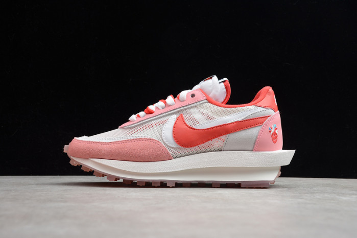 nike ldwaffle x sacai white pink  bv5378-800