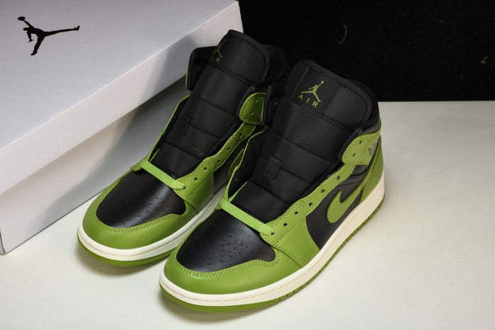 air jordan 1 mid“green black”  bq6472-031