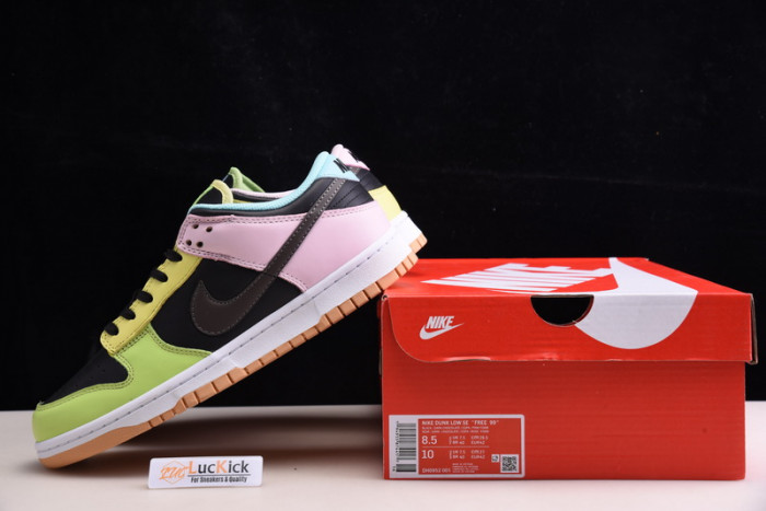 nike dunk low free 99 black dh0952-001