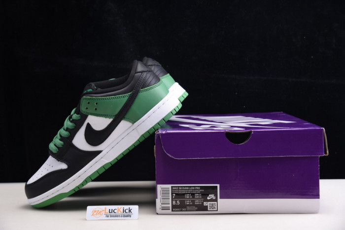nike sb dunk low classic green bq6817-302