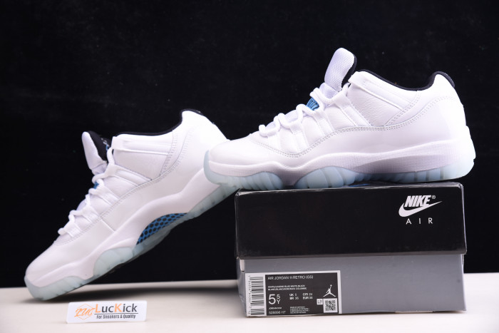 jordan 11 retro low legend blue (gs)  av2187-117