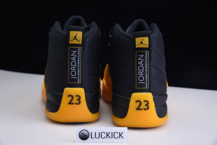 jordan 12 retro black university gold 130690-070