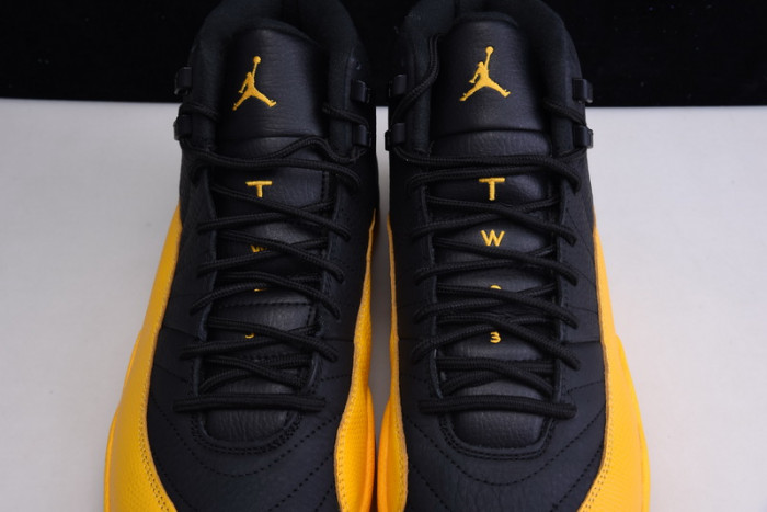 jordan 12 retro black university gold 130690-070