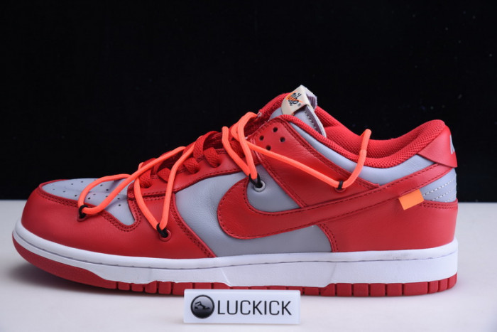 nike dunk low ow university red ct0856-600