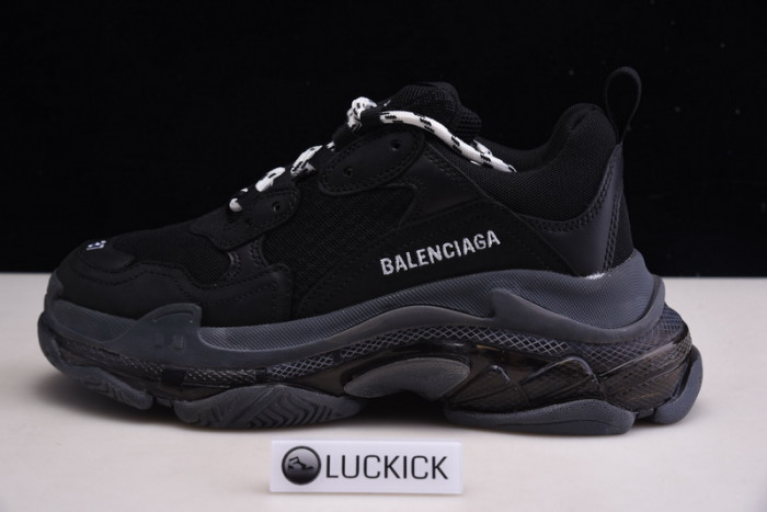 balenga triple s black clear sole 544351 w09o 11000