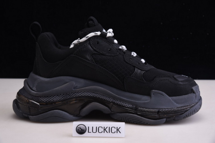 balenga triple s black clear sole 544351 w09o 11000