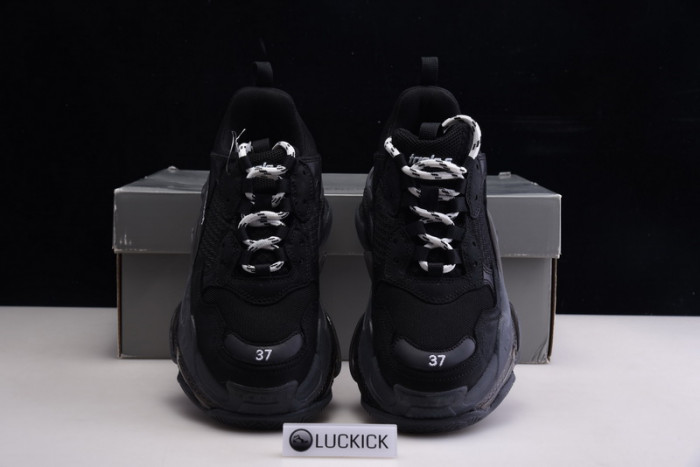balenga triple s black clear sole 544351 w09o 11000