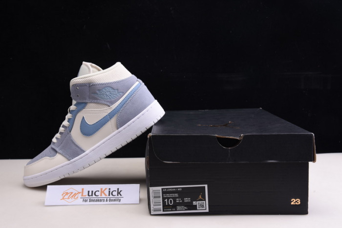 jordan 1 mid mixed textures blue da4666-100