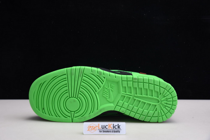 nike air rubber dunk ow green strike cu6015-001