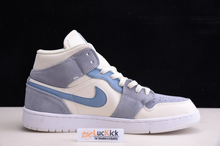 jordan 1 mid mixed textures blue da4666-100
