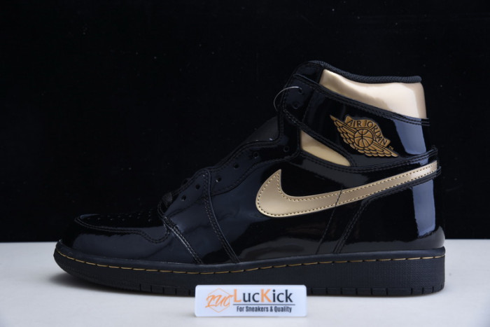 jordan 1 retro high black metallic gold (2020) 555088-032
