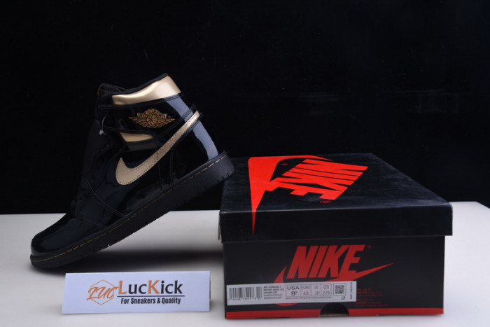 jordan 1 retro high black metallic gold (2020) 555088-032