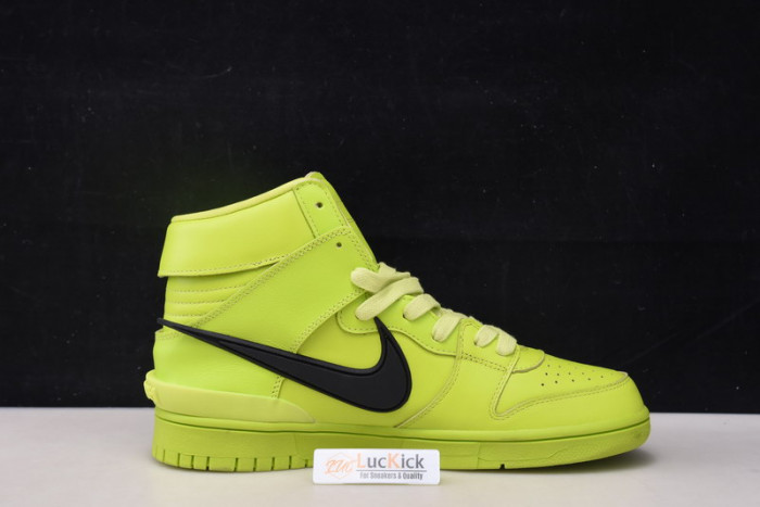 nike dunk high ambush flash lime cu7544-300