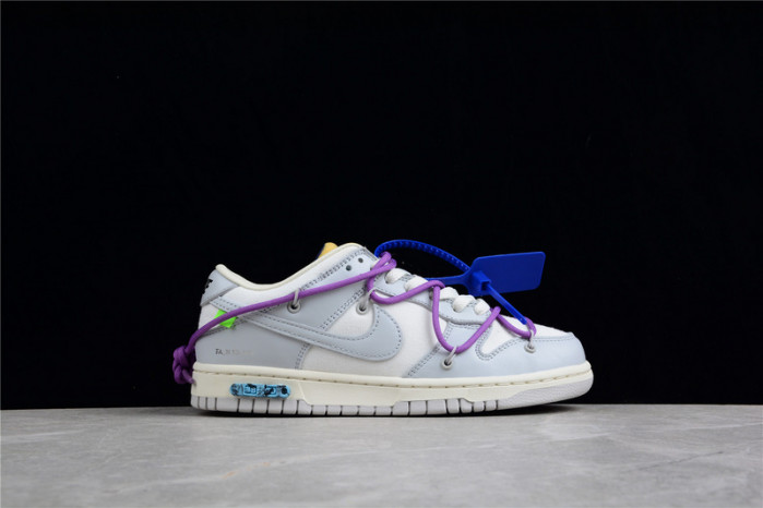 nike dunk low off-white lot 47 - dm1602-125