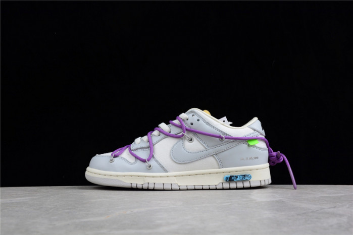 nike dunk low off-white lot 47 - dm1602-125