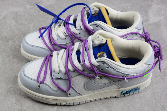 nike dunk low off-white lot 47 - dm1602-125