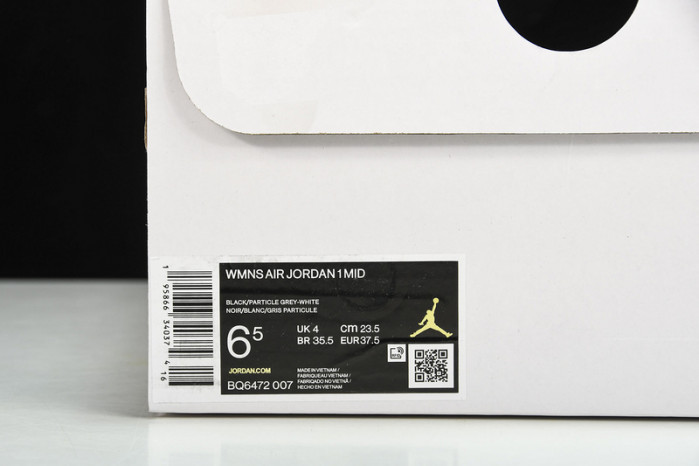 air jordan 1 mid“shadow” bq6472-007